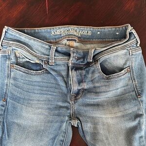 American Eagle Outfitters Women's Light Blue Skinny Jeans